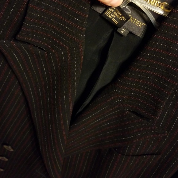 CLASSIQUES ENTIER Double Breasted Jacket pinstripe - Picture 4 of 5